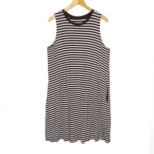Time and Tru Stripped Midi Tank Dress With Pockets
